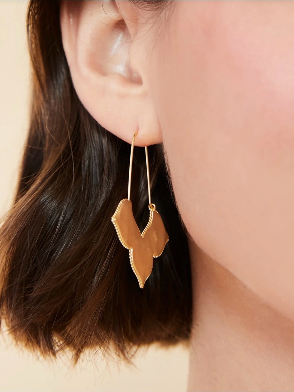 Spartina Richmond Hill Wire Hoop Gold Earrings NWT - Picture 2 of 5